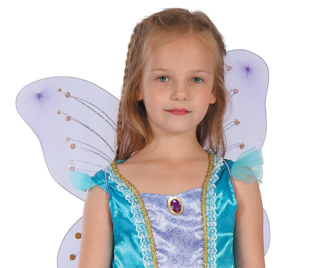 Role play-set for kids Purple Fairy (dress, wings), size 110/120 cm